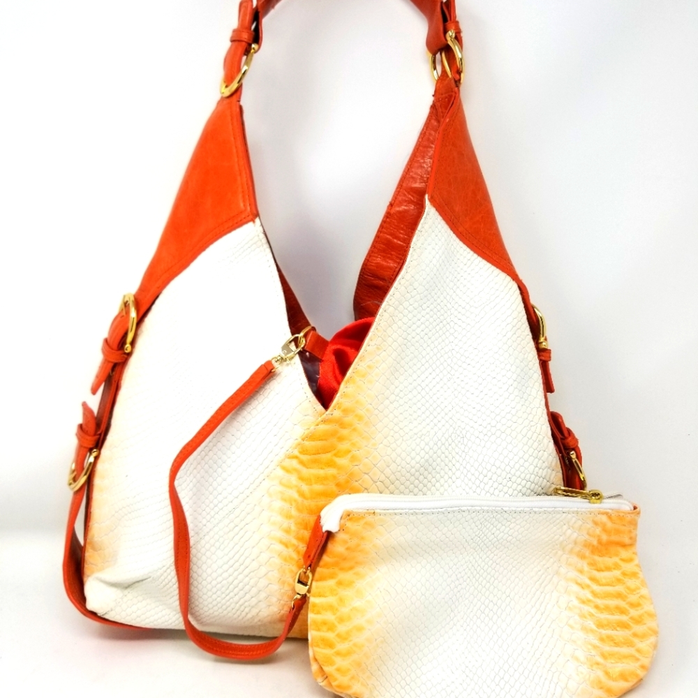 Sabina New York NEW Leather Shoulder Bag & Clutch